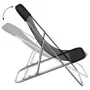 Folding beach chair 2 pcs coated steel black textilene by vidaXL, Loungers - Ref: Foro24-360188, Price: 60,38 €, Discount: %