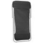 Silla de playa plegable 2 uds acero recubierto textilene negro de vidaXL, Tumbonas - Ref: Foro24-360188, Precio: 63,82 €, Des...