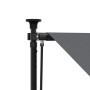 Toldo retráctil de tela y acero gris antracita 100x150 cm en Toldos | Comprar online en Foru.es