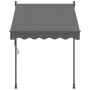 Toldo retráctil de tela y acero gris antracita 150x150 cm en Toldos | Comprar online en Foru.es