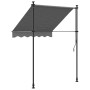 Toldo retráctil de tela y acero gris antracita 150x150 cm en Toldos | Comprar online en Foru.es