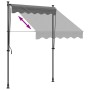 Toldo retráctil de tela y acero gris antracita 150x150 cm en Toldos | Comprar online en Foru.es