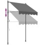 Toldo retráctil de tela y acero gris antracita 150x150 cm en Toldos | Comprar online en Foru.es