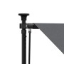 Toldo retráctil de tela y acero gris antracita 150x150 cm en Toldos | Comprar online en Foru.es