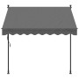 Toldo retráctil de tela y acero gris antracita 200x150 cm en Toldos | Comprar online en Foru.es