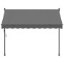 Toldo retráctil de tela y acero gris antracita 250x150 cm en Toldos | Comprar online en Foru.es