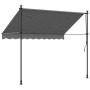 Toldo retráctil de tela y acero gris antracita 250x150 cm en Toldos | Comprar online en Foru.es