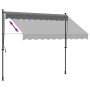 Toldo retráctil de tela y acero gris antracita 250x150 cm en Toldos | Comprar online en Foru.es