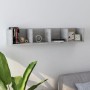 Estante de pared para CD contrachapada hormigón 100x18x18 cm de vidaXL, Estantes y estanterías - Ref: Foro24-801323, Precio: ...