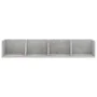 Estante de pared para CD contrachapada hormigón 100x18x18 cm de vidaXL, Estantes y estanterías - Ref: Foro24-801323, Precio: ...