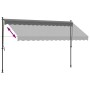 Toldo retráctil de tela y acero gris antracita 350x150 cm en Toldos | Comprar online en Foru.es