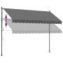 Toldo retráctil de tela y acero gris antracita 350x150 cm en Toldos | Comprar online en Foru.es