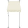Toldo retráctil de tela y acero crema 100x150 cm en Toldos | Comprar online en Foru.es