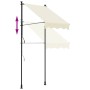 Toldo retráctil de tela y acero crema 100x150 cm en Toldos | Comprar online en Foru.es