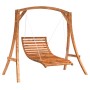 Tumbona columpio con acabado teca madera maciza abeto de vidaXL, Balancines de jardín - Ref: Foro24-3200615, Precio: 424,48 €...