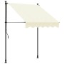 Toldo retráctil de tela y acero crema 150x150 cm en Toldos | Comprar online en Foru.es