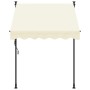 Toldo retráctil de tela y acero crema 150x150 cm en Toldos | Comprar online en Foru.es