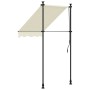 Toldo retráctil de tela y acero crema 150x150 cm en Toldos | Comprar online en Foru.es