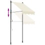 Toldo retráctil de tela y acero crema 150x150 cm en Toldos | Comprar online en Foru.es
