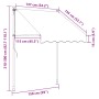 Toldo retráctil de tela y acero crema 150x150 cm en Toldos | Comprar online en Foru.es