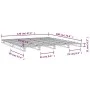 Cama de palets madera maciza pino doble pequeña 120x190 cm de vidaXL, Camas y somieres - Ref: Foro24-821427, Precio: 124,61 €...