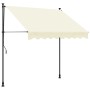Toldo retráctil de tela y acero crema 250x150 cm en Toldos | Comprar online en Foru.es