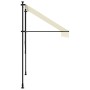 Toldo retráctil de tela y acero crema 250x150 cm en Toldos | Comprar online en Foru.es