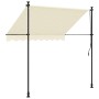 Toldo retráctil de tela y acero crema 250x150 cm en Toldos | Comprar online en Foru.es