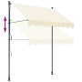 Toldo retráctil de tela y acero crema 250x150 cm en Toldos | Comprar online en Foru.es