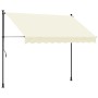 Toldo retráctil de tela y acero crema 300x150 cm en Toldos | Comprar online en Foru.es