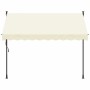 Toldo retráctil de tela y acero crema 300x150 cm en Toldos | Comprar online en Foru.es