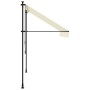 Toldo retráctil de tela y acero crema 300x150 cm en Toldos | Comprar online en Foru.es