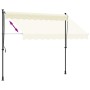 Toldo retráctil de tela y acero crema 300x150 cm en Toldos | Comprar online en Foru.es