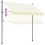 Toldo retráctil de tela y acero crema 300x150 cm en Toldos | Comprar online en Foru.es