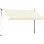 Toldo retráctil de tela y acero crema 350x150 cm en Toldos | Comprar online en Foru.es
