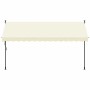 Toldo retráctil de tela y acero crema 350x150 cm en Toldos | Comprar online en Foru.es