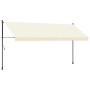 Toldo retráctil de tela y acero crema 400x150 cm en Toldos | Comprar online en Foru.es