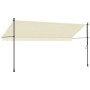 Toldo retráctil de tela y acero crema 400x150 cm en Toldos | Comprar online en Foru.es