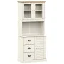 Aparador alto VIGO madera maciza de pino blanco 78x40x175 cm de vidaXL, Aparadores - Ref: Foro24-3188305, Precio: 306,81 €, D...