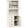Aparador alto VIGO madera maciza de pino blanco 78x40x175 cm de vidaXL, Aparadores - Ref: Foro24-3188305, Precio: 318,33 €, D...
