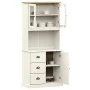 Aparador alto VIGO madera maciza de pino blanco 78x40x175 cm de vidaXL, Aparadores - Ref: Foro24-3188305, Precio: 306,81 €, D...