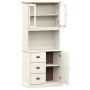 Aparador alto VIGO madera maciza de pino blanco 78x40x175 cm de vidaXL, Aparadores - Ref: Foro24-3188305, Precio: 318,33 €, D...