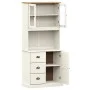 Aparador alto VIGO madera maciza de pino blanco 78x40x175 cm de vidaXL, Aparadores - Ref: Foro24-3188305, Precio: 306,81 €, D...