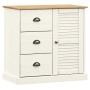 Aparador alto VIGO madera maciza de pino blanco 78x40x175 cm de vidaXL, Aparadores - Ref: Foro24-3188305, Precio: 318,33 €, D...