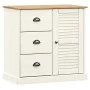 Aparador alto VIGO madera maciza de pino blanco 78x40x175 cm de vidaXL, Aparadores - Ref: Foro24-3188305, Precio: 306,81 €, D...