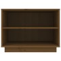 Armario zapatero madera maciza de pino marrón miel 60x34x45 cm de vidaXL, Zapateros y organizadores de calzado - Ref: Foro24-...