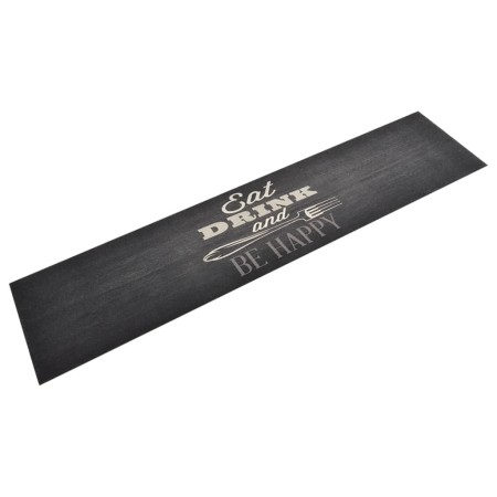 Alfombra de cocina lavable terciopelo negro 60x300 cm de vidaXL, Felpudos - Ref: Foro24-136560, Precio: 55,91 €, Descuento: %