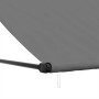 Toldo retráctil de tela y acero gris antracita 400x150 cm en Toldos | Comprar online en Foru.es