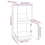 Aparador de madera maciza de pino blanco 38x35x80 cm de vidaXL, Aparadores - Ref: Foro24-814345, Precio: 39,89 €, Descuento: %