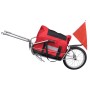 Remolque para bicicletas de una rueda con bolsa de almacenaje de vidaXL, Remolques para bicicletas - Ref: Foro24-90621, Preci...
